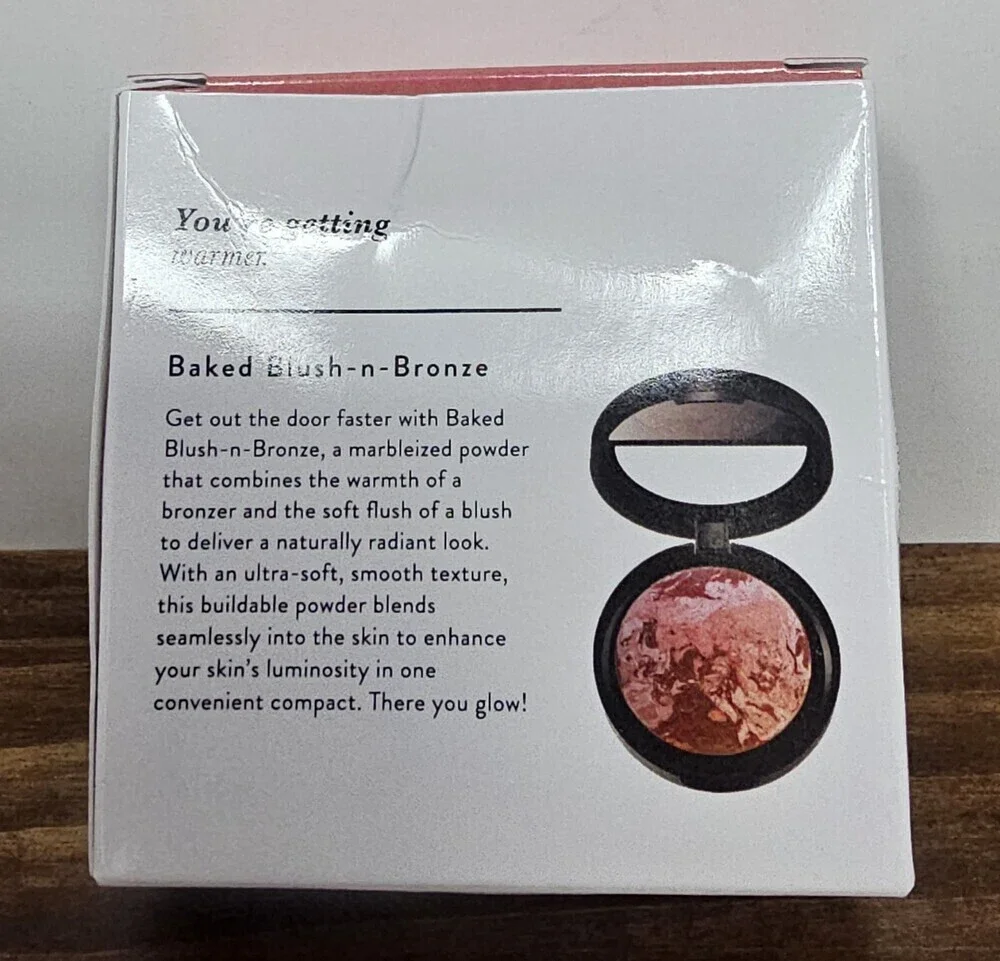 Laura Geller Baked Blush-N-Bronze Marbleized 2 In 1 Rose Bronze Natural Finish